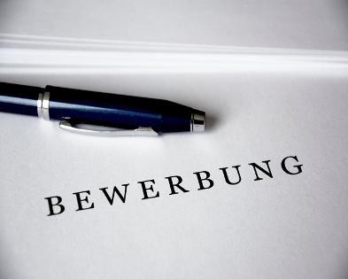 Text Bewerbung mit Stift